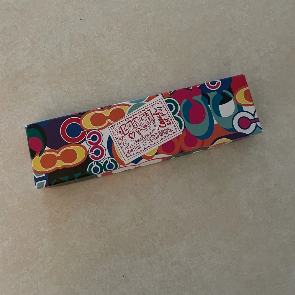 Vintage 2009 Coach Poppy Rainbow Pencil Set NIB Rare Y2K Collector